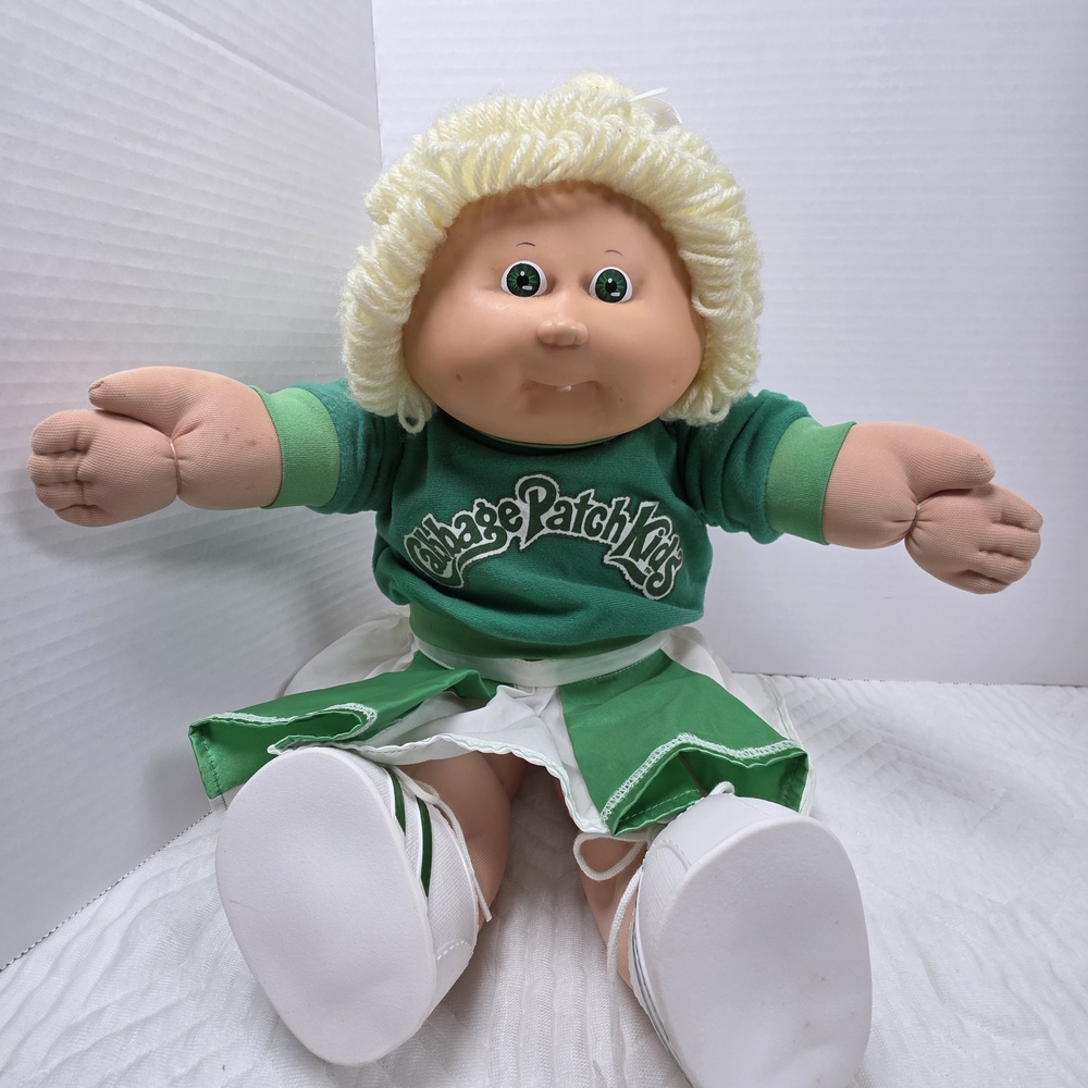 Cabbage Patch Kids Cheerleader Doll in Green Outfit